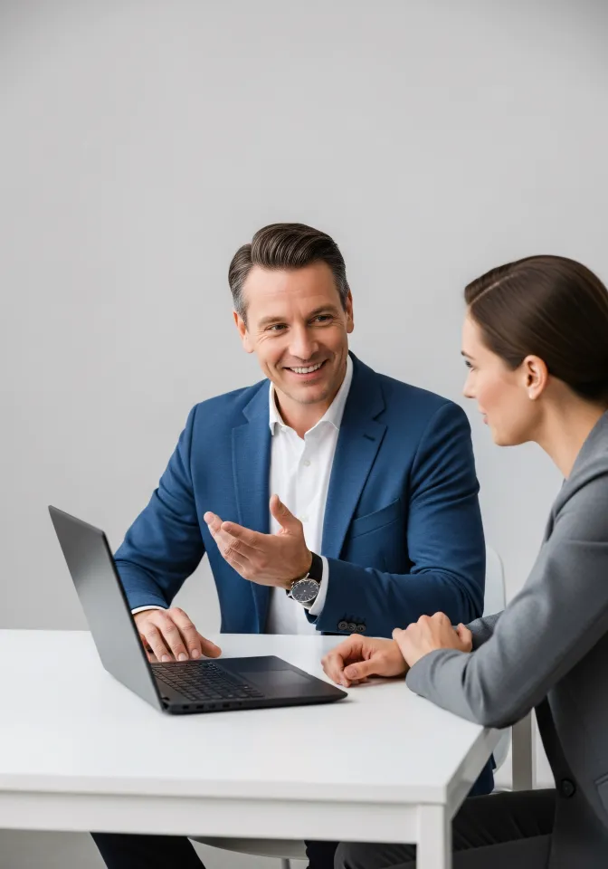 Beratungsgespräch mit Finanzplanerin